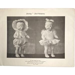 Shirley Doll Pattern SA-166 Jus-Me-Too Doll Dress Sewing Pattern 22 1/2" Doll
